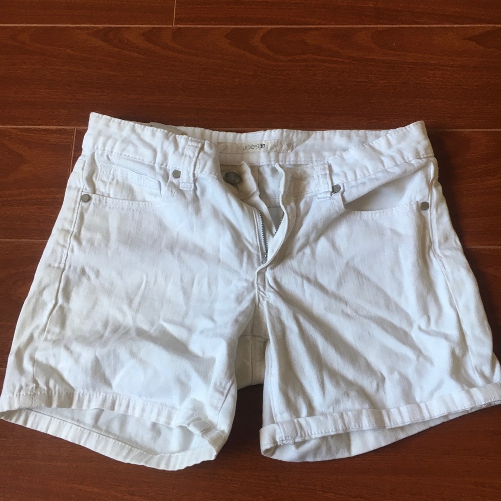 small white shorts